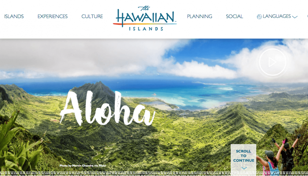 official hawaii tourism website