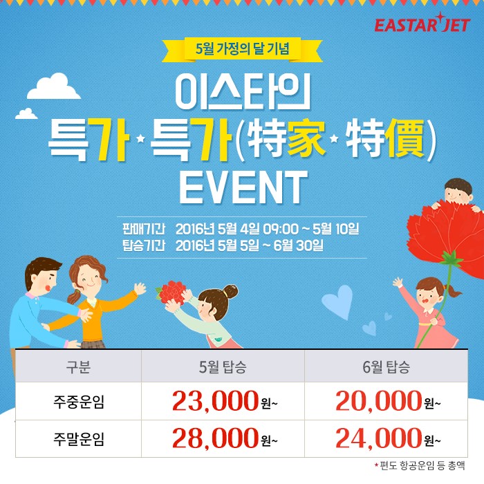 [트래블맵] 이스타, 국내선 특가항공권 제공