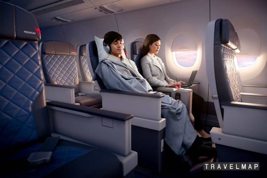 [트래블맵] 델타항공(Delta), 델타 프리미엄(Delta Premium) 17년 하반기 일부 국제선 노선 도입
