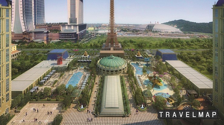 Outdoor Pool Deck at The Parisian Macao