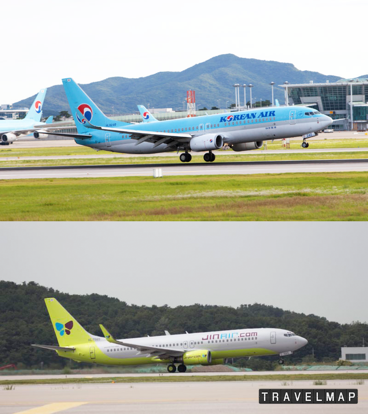 대한항공(koreanair)&진에어(jinair)와 공동운항 노선 확대