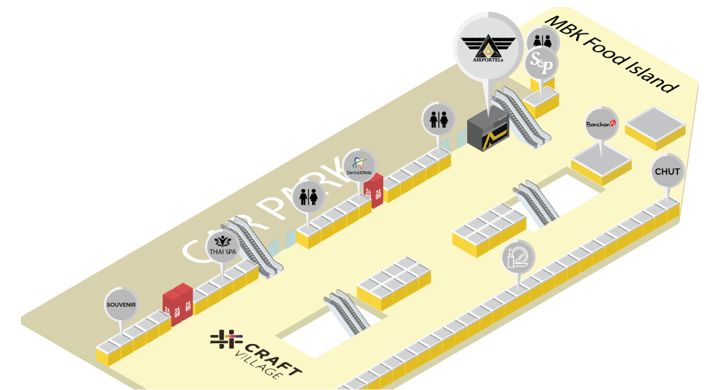 에어포텔(AIRPORTELs) 방콕 MBK 쇼핑센터 지도
